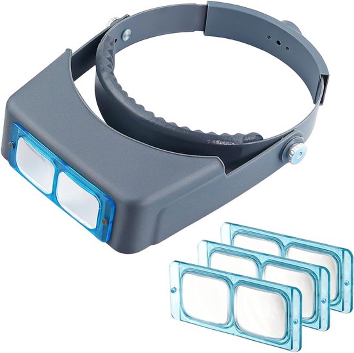 Hoofdloep, optische glazen binoculaire loep, vergroting: 1,5x, 2x, 2,5x, 3,5x