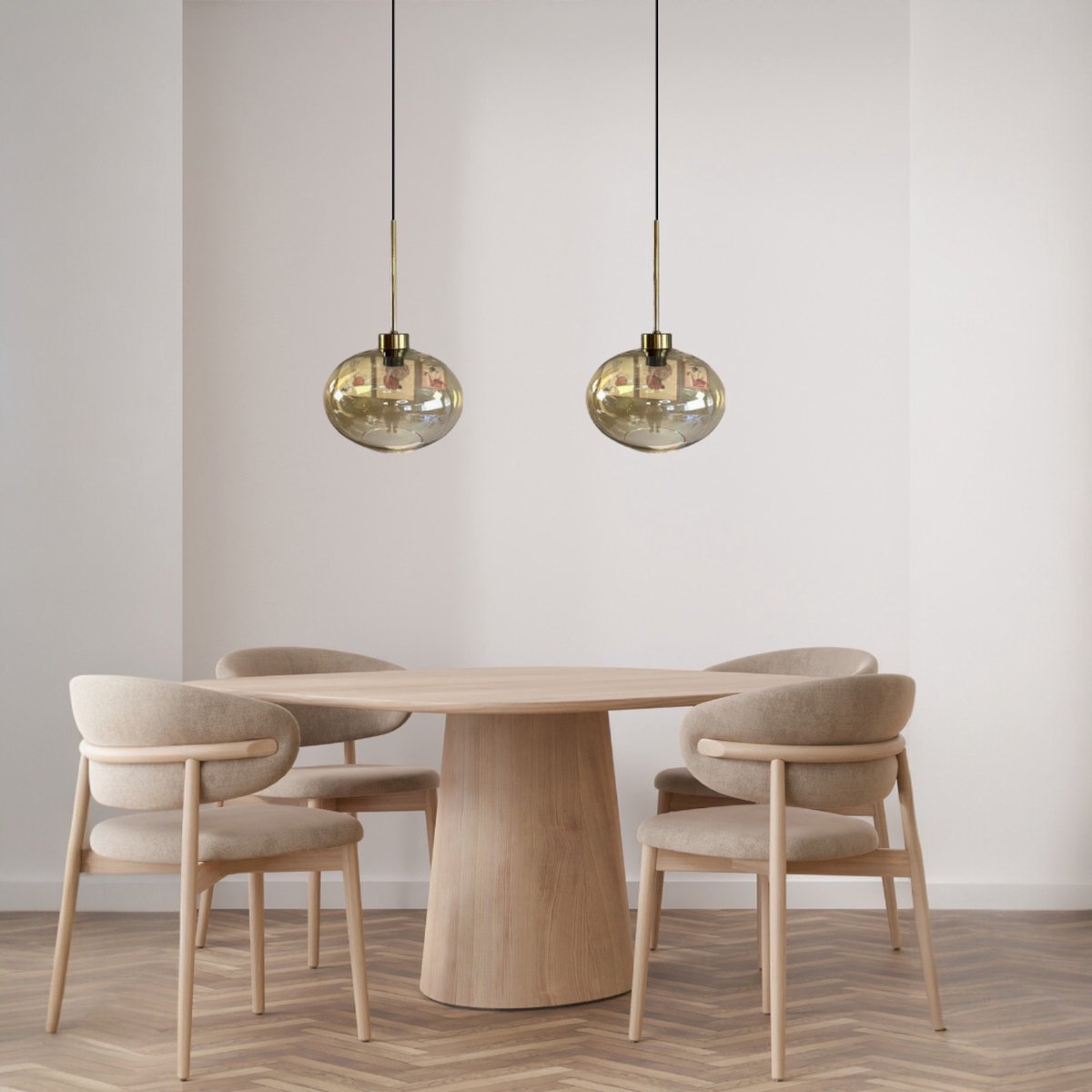 Bamyum Solvia hanglamp, industriële Modern stijl, Ø20 cm, rood metalen lamp
