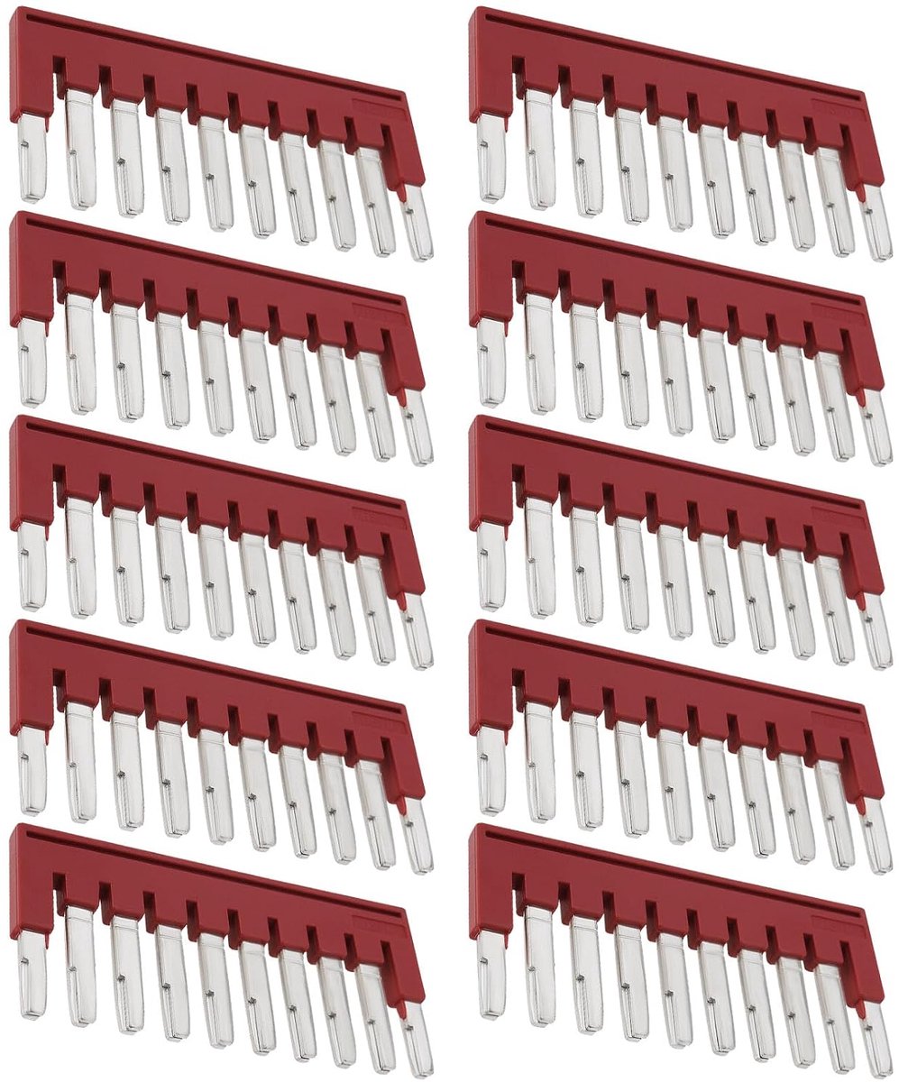 10 stuks FBS 10-5 steekcontactbrug 3030213 vierkante brug FBS dwarsbrug voor UT ST steekklem middendwarsbruggen rood