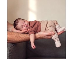 Bebe Reborn Realistica Reborn pop met haar, 45 cm, siliconen met