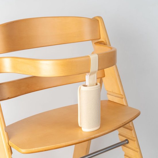 Kruisgordel met gordelbekleding voor kinderstoel, 2 stuks, beige, riemen compatibel met Hauck Alpha Beta, Stokke Tripp Trapp, roba Sit Up, zachte riemhoes — afbeelding 3