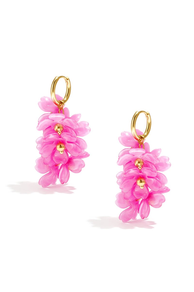 Charming flower drop earrings for spring/summer - Rozerood