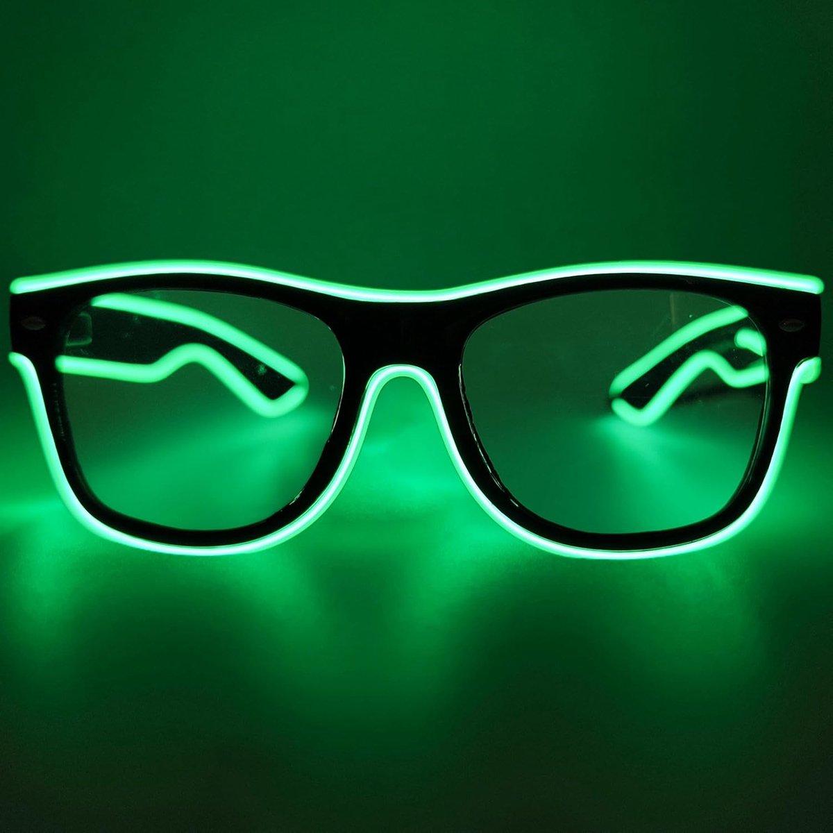 LED-bril, cyberpunk LED-bril, flexibele draadneonbril, knipperende