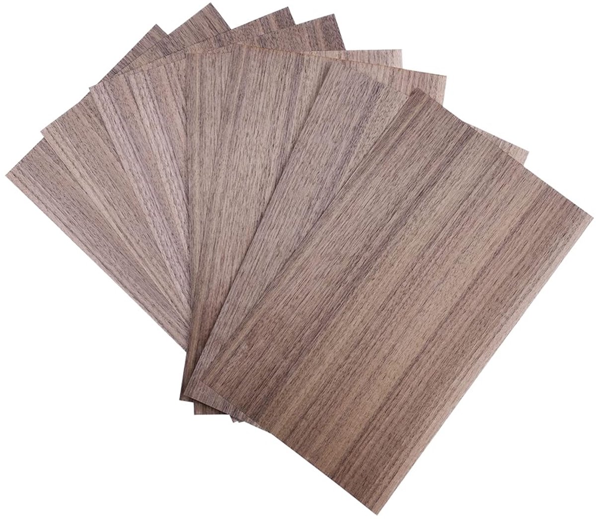walnotenfineer - x8 fineerbladen Houtfineer, Fineerdiktes 0,5mm ca