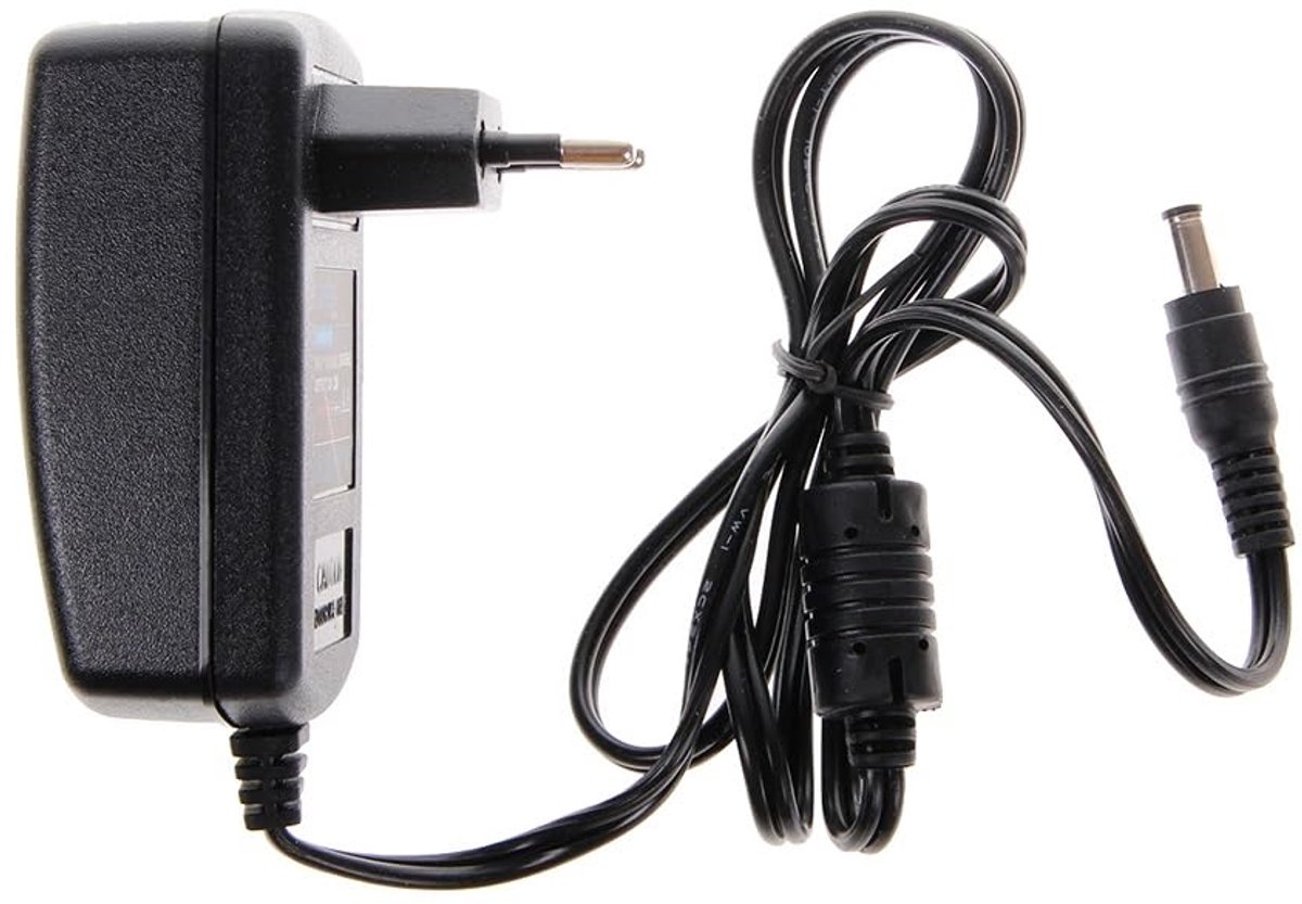 tempo di saldi Transformator 12 volt en 2 ampère universeel met pinaansluiting van 2,1 tot 5,5 mm, verschillende