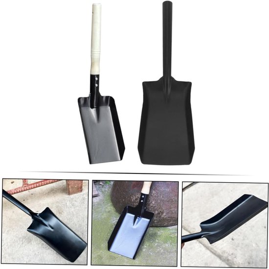 Mini-schep 2-delig - Tuingereedschap Set - Planten en Sneeuwruimen - IJzeren Schepkop - 41 x 10 x 5 cm - Zwart — afbeelding 5