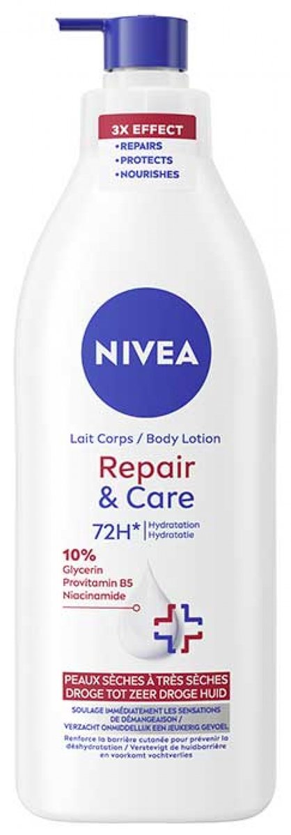 Nivea Repair & Care Lichaamsmelk 72H 10% Glycerine 400 ml