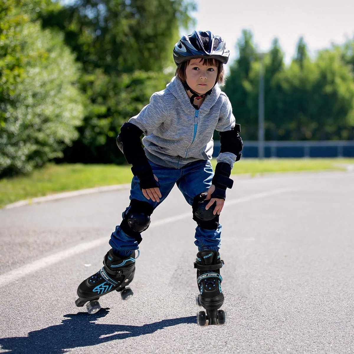 SnelShoppen Rolschaatsen voor Meisjes en Jongens Verstelbaar Lichte Rolschaatsen voor Kinderen Binnen en Buiten Gebruik