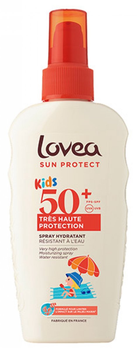 Lovea Kids Monoï de Tahiti Hydraterende Spray Zeer Hoge Bescherming SPF50+ 150 ml
