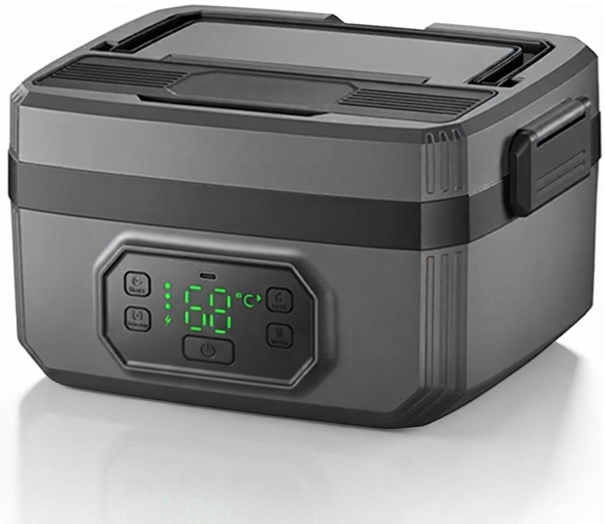Zavio® Elektrische Lunchbox - Thermische Lunchbox - Thermos Lunchbox - Zwart