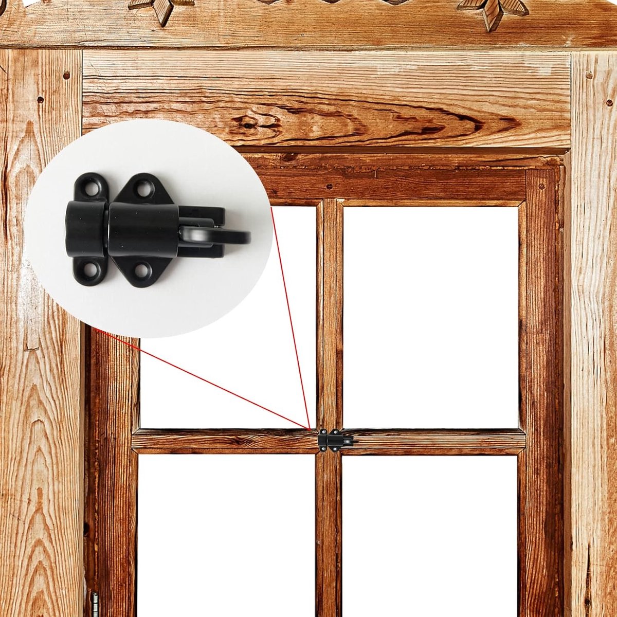 Vastsea 4Pcs Automatic Locking Lock Latch Door Locks with Screws Spring Lock for Windows Wooden Doors Cabinet Doors - ShopVlot — cadeau in Cadeau-ideeën - foto 5