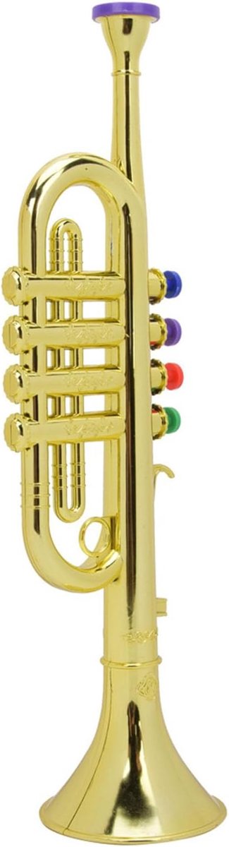 Kindertrompet - Speelgoed Trompet - Muziek Leren - Gouden Coating - 43 cm - Goud