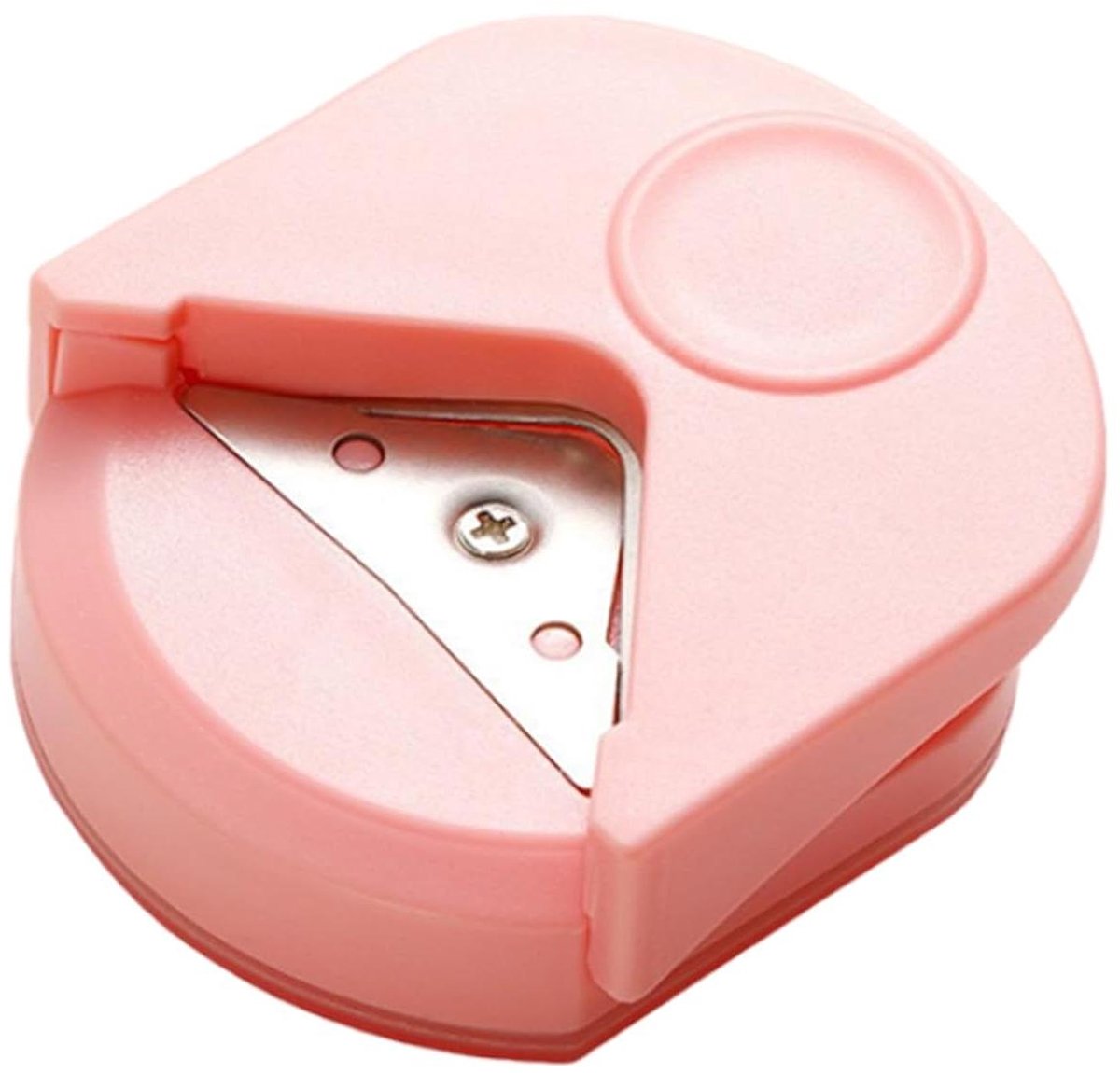 Hoekronde Pons - Papier Afronder - Scrapbooking en Kaarten - Ingebouwde Afvalbak - 4mm Radius - Roze