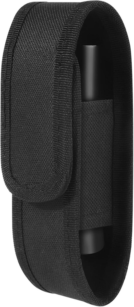 Houder voor zaklamp - Nylon holster voor wandelen, klimmen en werken, geschikt voor riem en tas