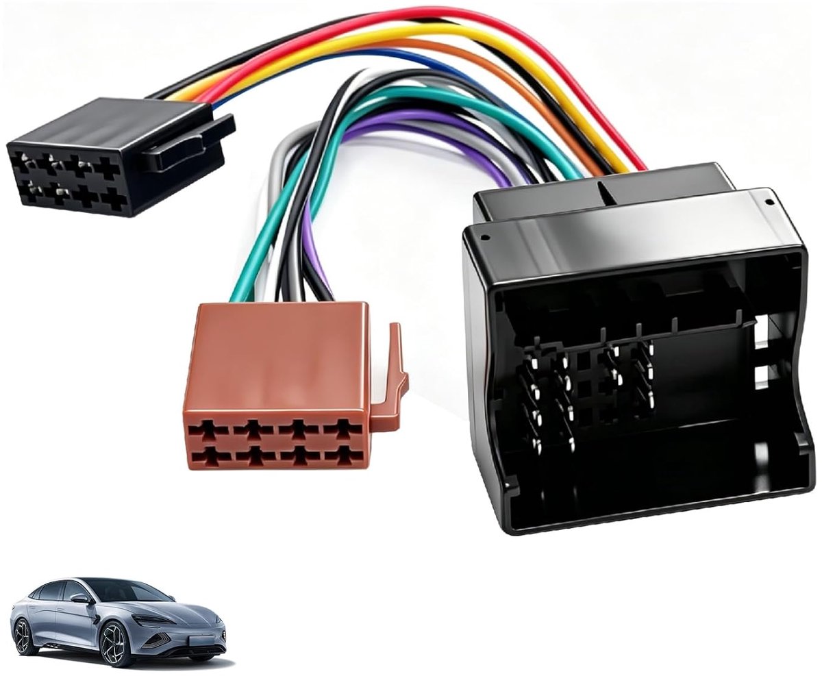 SnelShoppen - ISO Adapter 16 Polige Auto Radio Stekker voor Citroen Peugeot - Originele Radio Conversie naar ISO Standaard - Plug & Play Installatie z