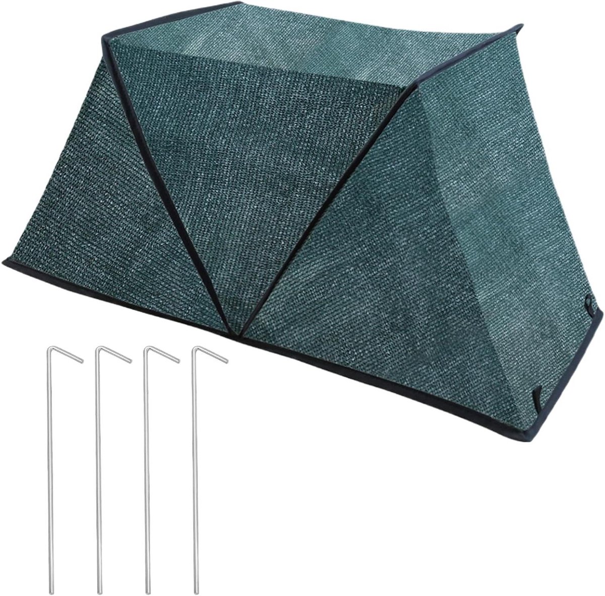 Tuinbescherming Inklapbaar - Schaduwzeil Planten - Bescherming Groenten - UV-Bestendig Materiaal - 80 x 34 x 35 cm - Groen