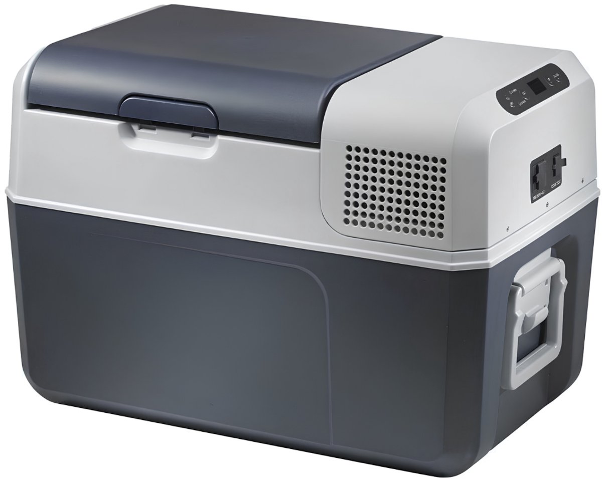 Lìon® Koelbox - 38L - Compressor Koelbox - Auto Koelkast - Zwart en Grijs - 43cm x 53cm x 62cm