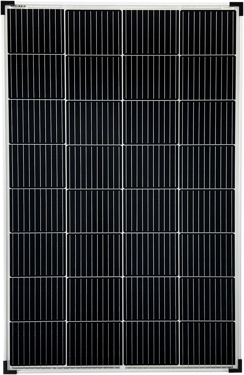 Zonnepaneel 180 Watt - Mono paneel Zonne-energie module - Eilandinstallatie - 10 Busbar Technologie - 1200 x 775 mm - Zwart