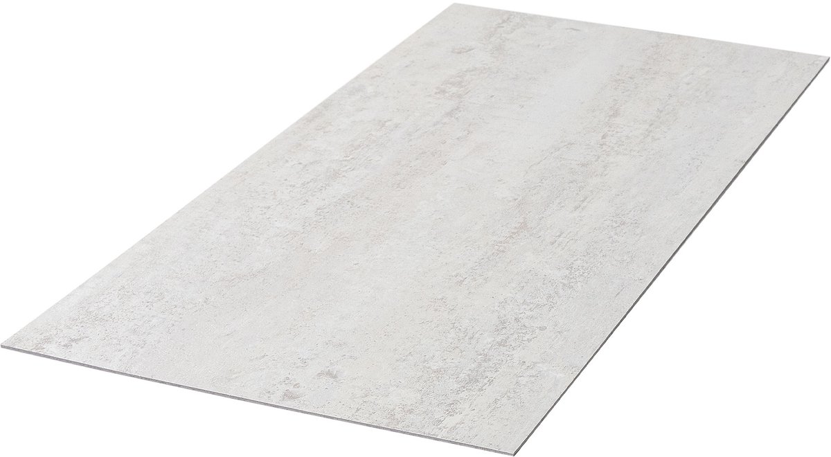 ML-Design | Vloerbedekking: vinylvloer, 18 stuks, zelfklevend, 61 x 30,5 cm x 2 mm, 3,34 m², PVC, grijs, licht cementkleurig, zelfklevend vinyl, zelfklevende tegels, vloertegels