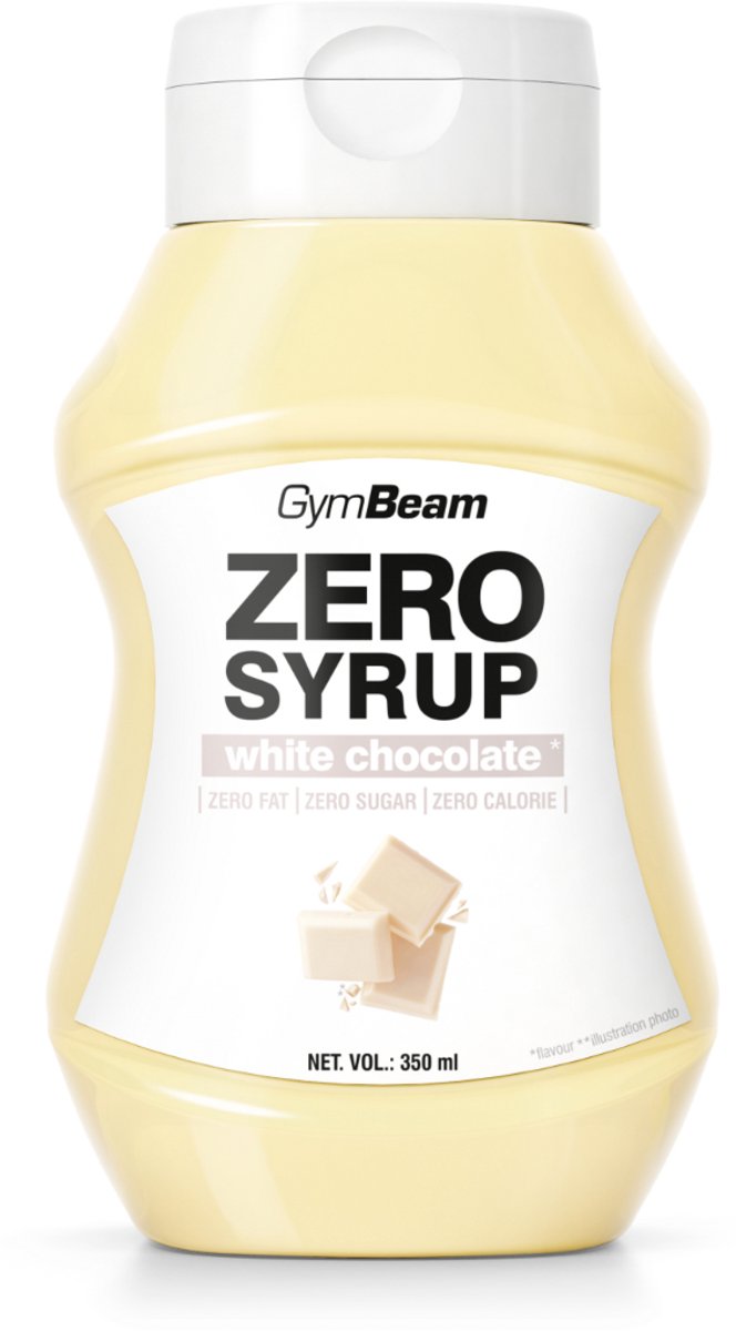 GymBeam ZERO SYRUP Witte Chocolade 350 ml