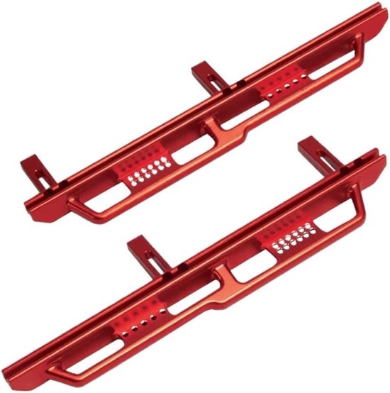 Aluminium Rock Sliders - Side Step Rails - RC Crawler Upgrade - Duurzaam en Slijtvast - 248 mm Lengte - Blauw — afbeelding 2