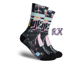 FLINCK RX Black Sportsokken - CrossFit, Hyrox & Fitness - Compressie - Anti Blaar - Zwart - Maat 42-44
