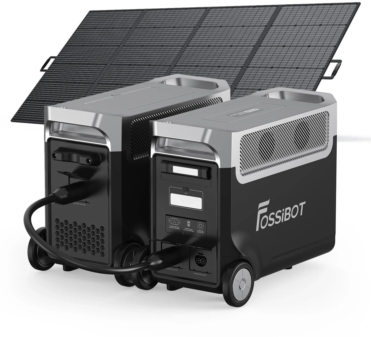 FOSSiBOT F3600 Pro Powerstation + FB3840 + SP400PRO Zonnepaneel 7680Wh 3600W LiFePO4 | UPS Noodstroom Camper