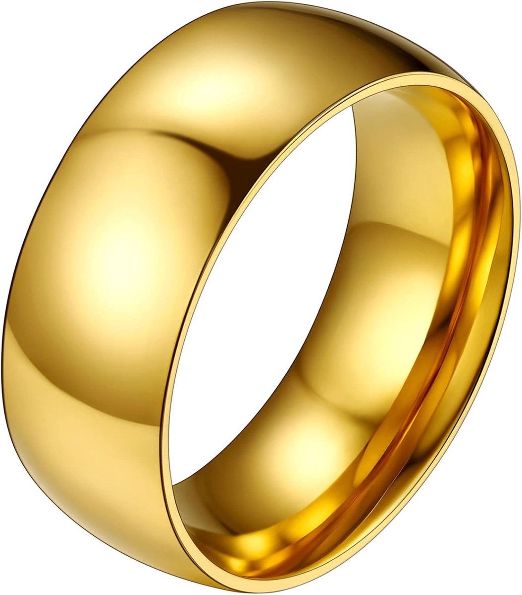 Ring van roestvrij staal voor heren en dames, personaliseerbaar, maat