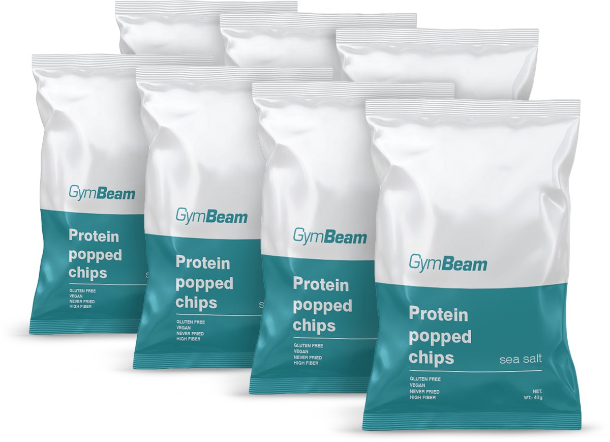GymBeam Eiwitchips 7 x 40 g zeezout