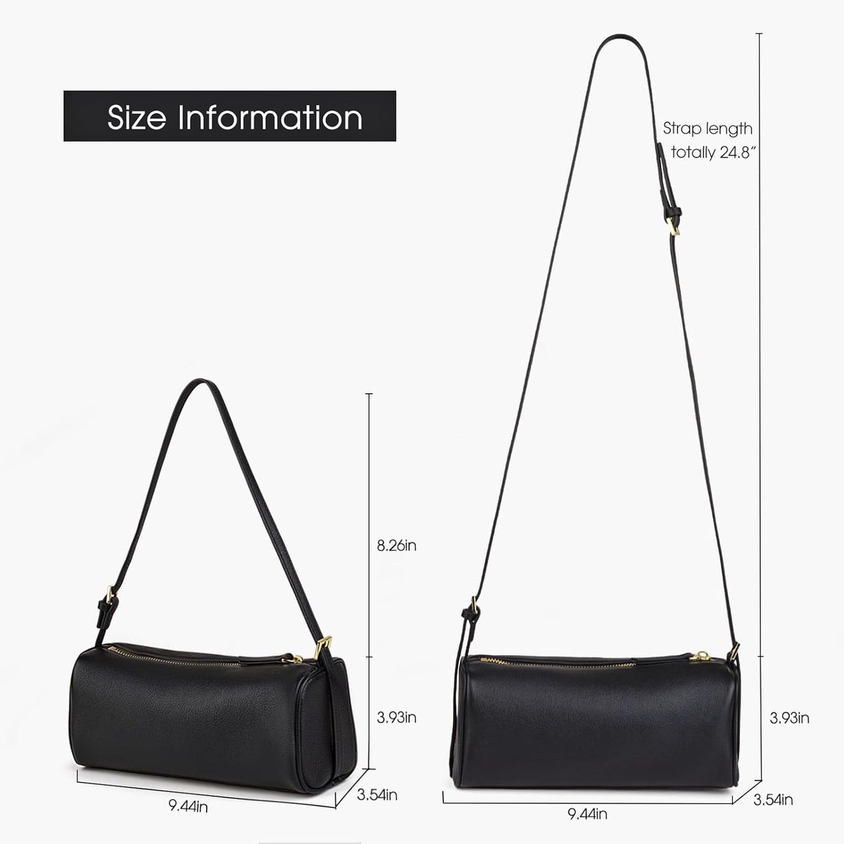 Premium volnerf lederen crossbody portemonnees voor vrouwen, lederen handtas voor vrouwen, vattas en hobo-tassen voor vrouwen met verstelbare riem, klein | dames handtassen