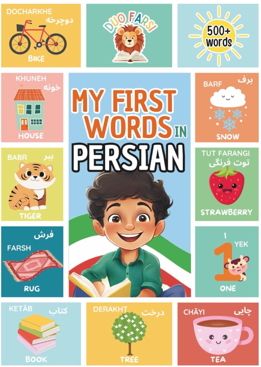 First 500 Persian Words: Learn Farsi Kids Beginners Bilingual
