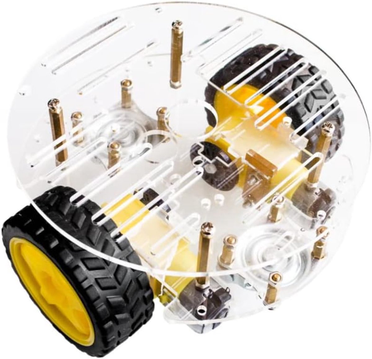 2Wd Smart Robot Car Chassis Kit met Speed Encoder Battery Box Kids