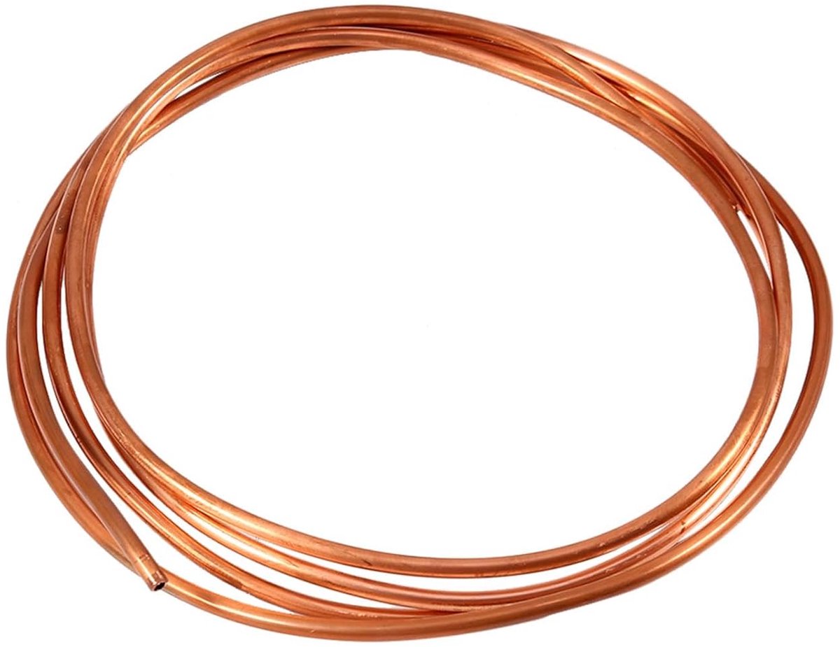2 m zachte koperen buis Od 4 mm x Id 3 mm voor de koeltechniek van