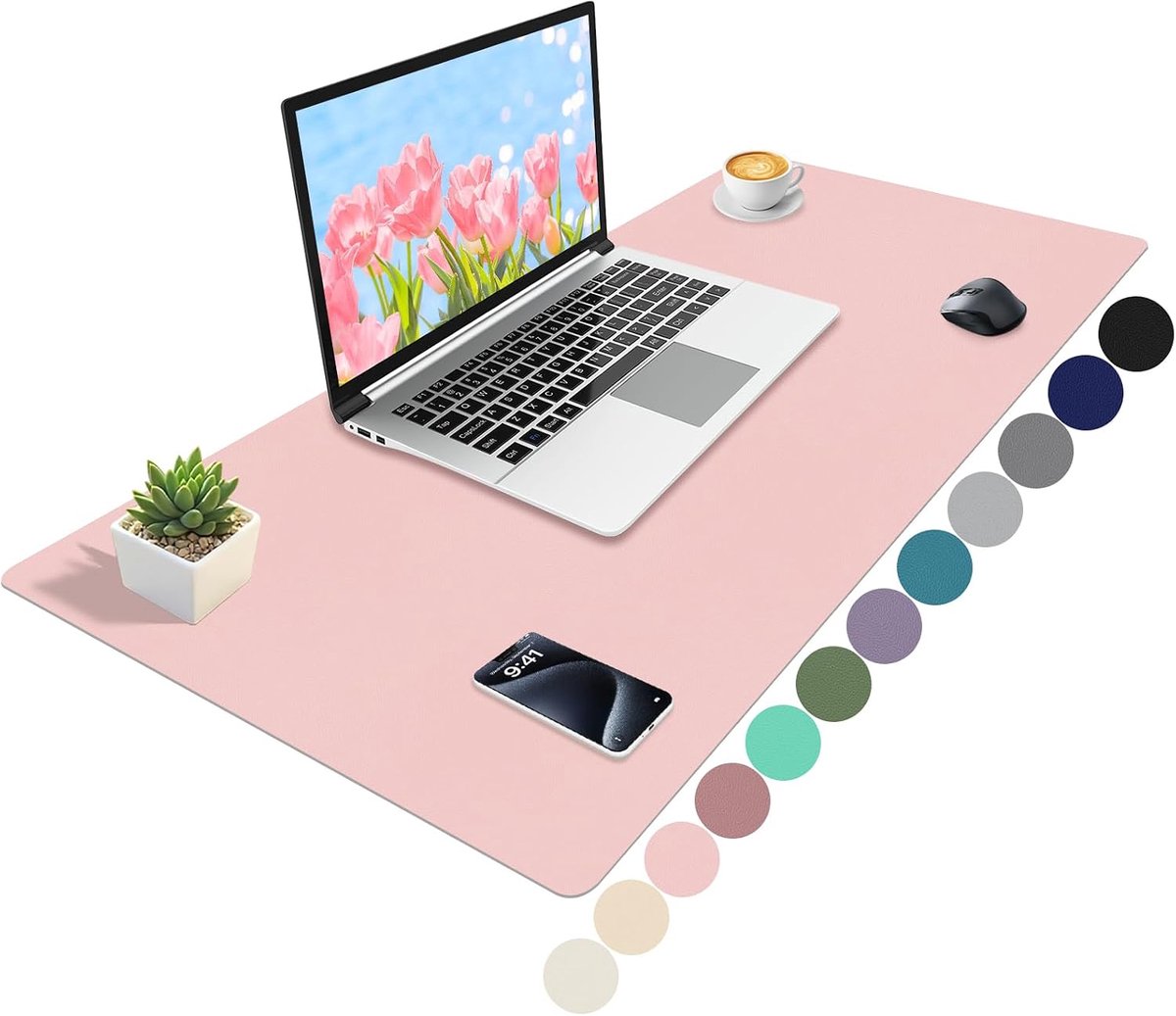 Werk Mat 100x40cm - Zacht Roze - Ideaal voor Professionele Werkplekken