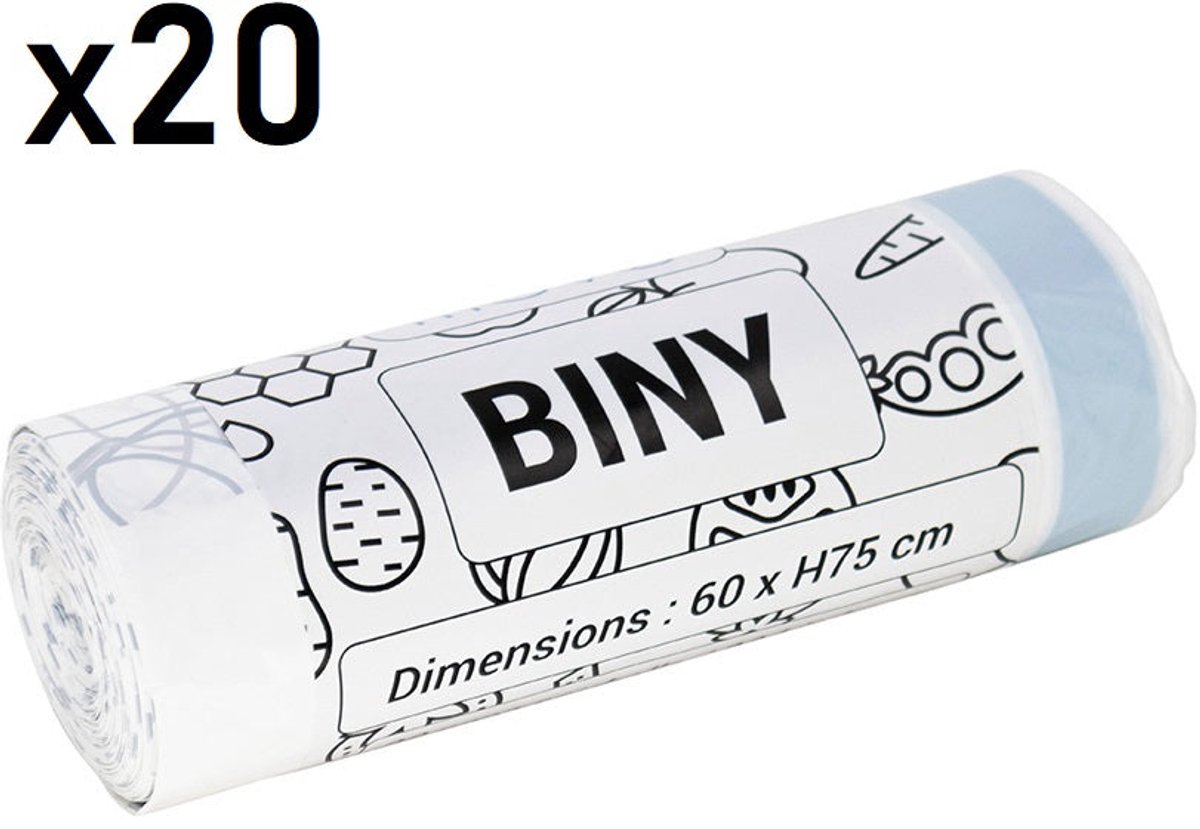 20 vuilniszakken 50L BINY