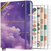 Systemyze Agenda 2027 A5 Hardcover - Weekplanner - Maandplanner - Planner - Jaarplanner 2027 - Habit Tracker - 170 Stickers - Purple