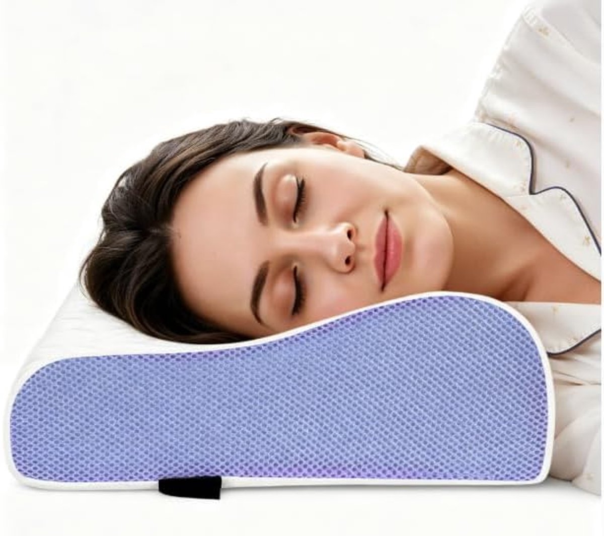 Ergonomisch orthopedisch nekkussen, verkoelend kussen met afneembare