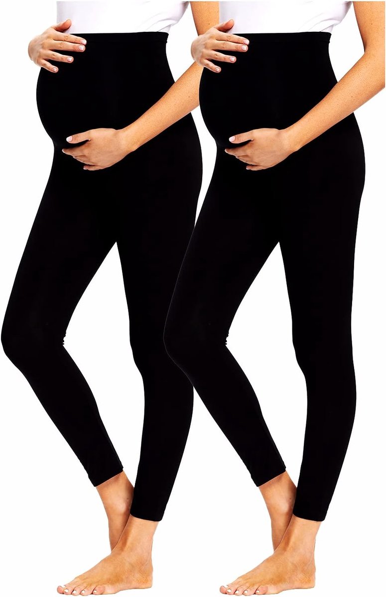 lange zwangerschapsbroek Leggings Katoen stretch Dunne ondoorzichtige