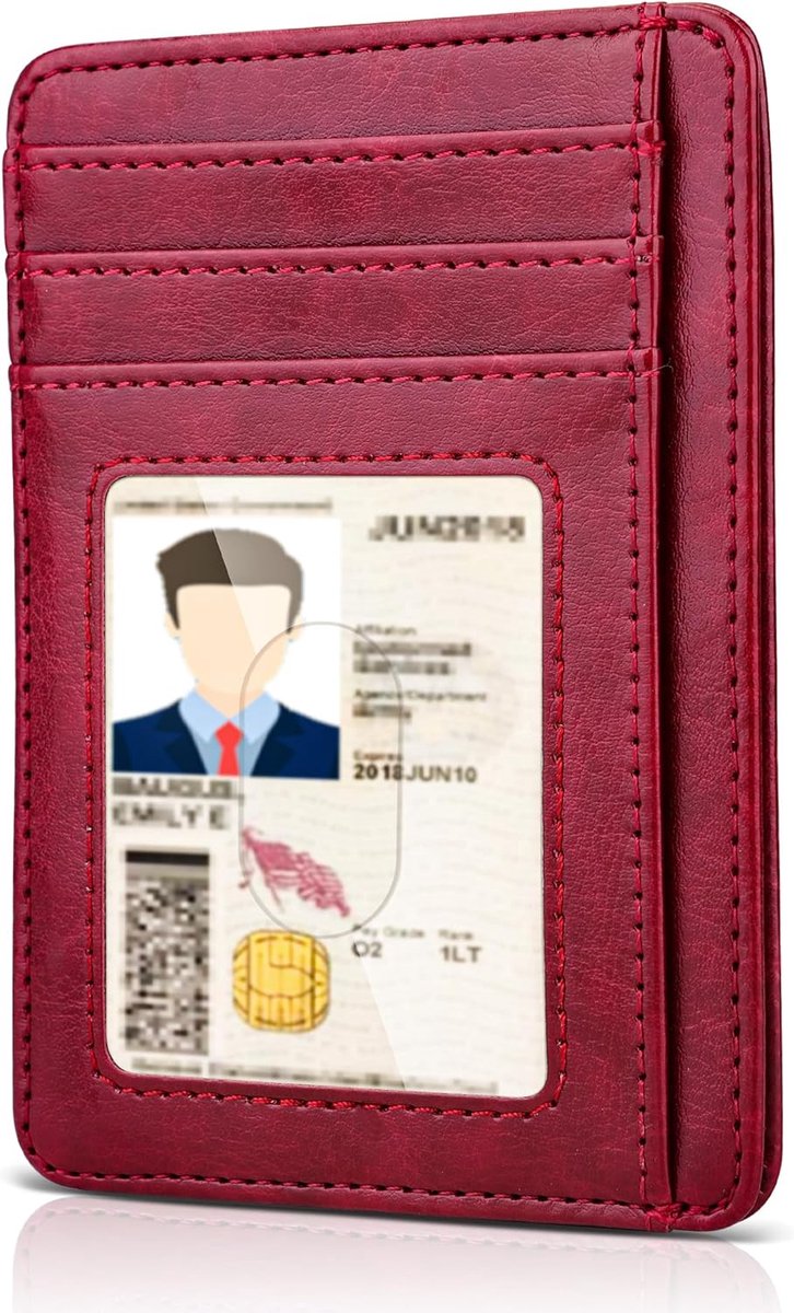 Minimalistische portemonnee, slanke portemonnee voor mannen vrouwen