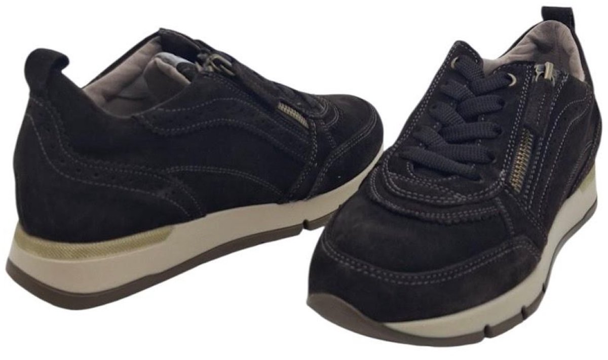 DL Sport 7116-0C Cacao | Bruine suède dames sneaker