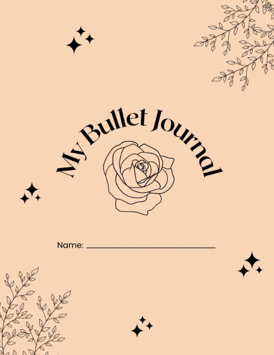 Bullet journal A5 - rozenmotief - 120 pagina's - perfect voor creatief noteren - ShopVlot