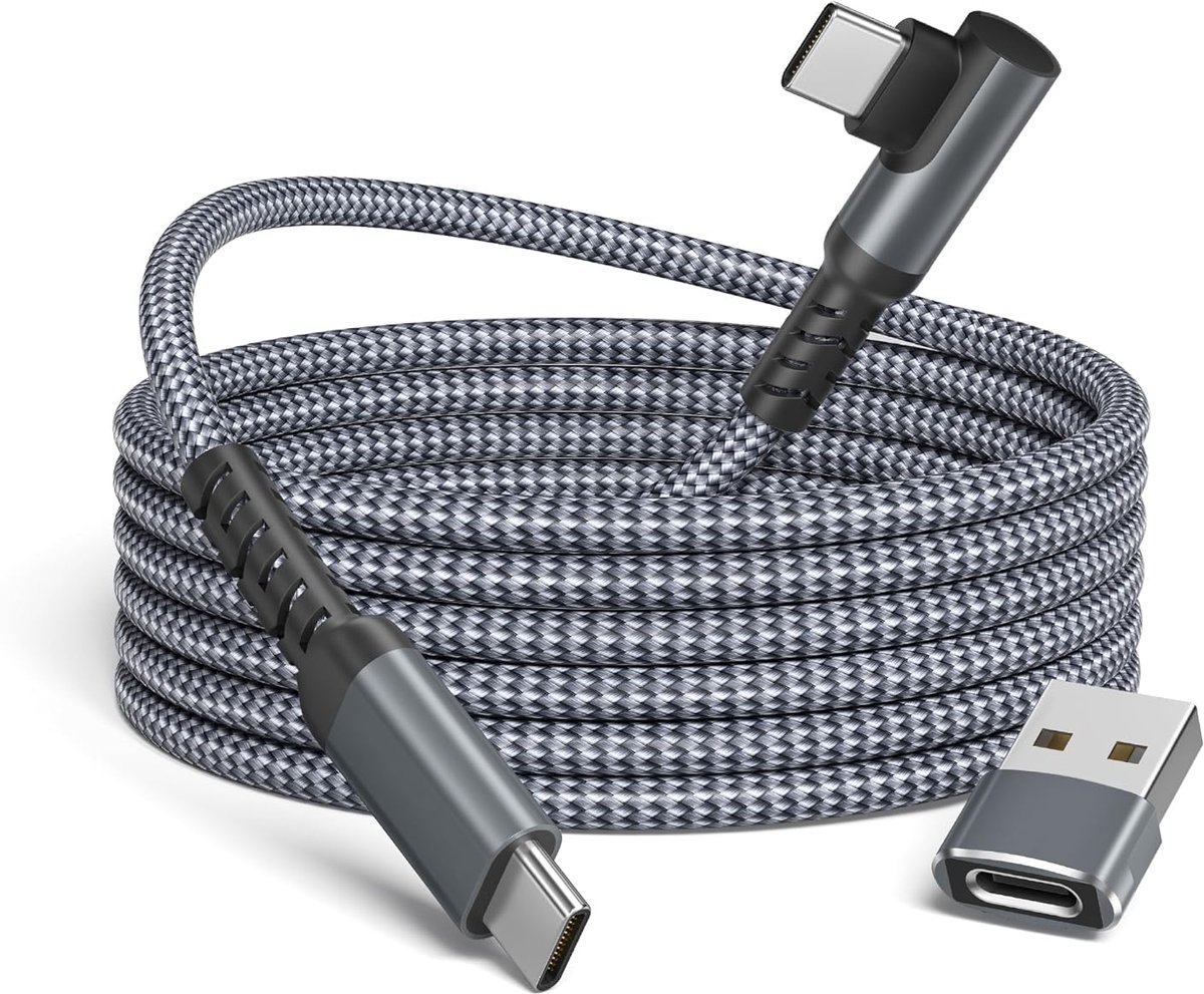 USB Type C naar C kabel 60W 3M met USB A adapter | Sneloplaadset PD voor iPhone 16 15,MacBook Mac,iPad Pro 11 12.9,Air 4 5 2022 Mini 6 Gen,CarPlay,Galaxy S23 S24,A54,Tab S9