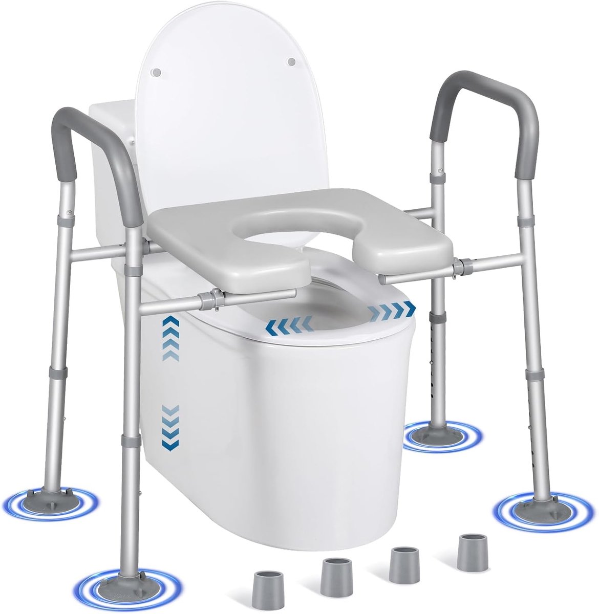 Toiletverhoger met Handvatten - Hoogte & Breedte Verstelbaar - ShopVlot