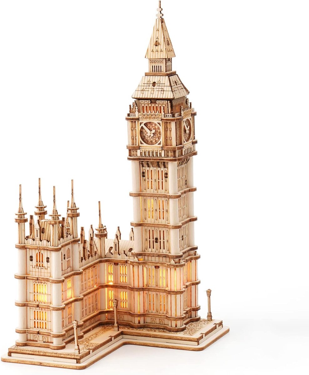Puzzels Big Ben Ambachtelijke Model Kits voor Volwassenen om te Bouwen Verjaardagscadeau voor Familie en Vrienden, Big Ben