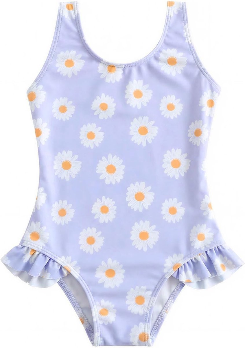 Babymeisjes Zwemkostuum, Eendelig Zwempak voor Kleutermeisjes met