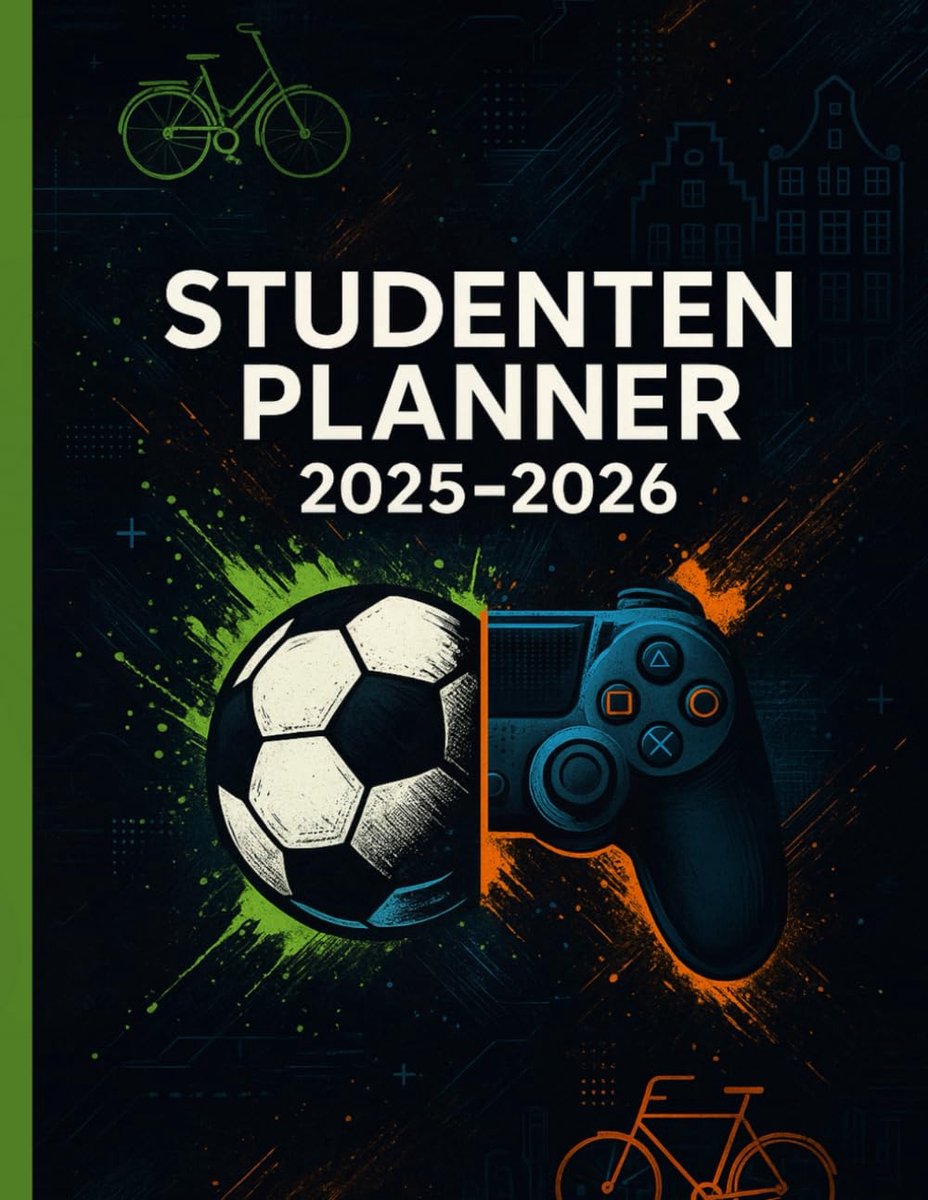 SnelShoppen - Studentenplanner 2025 2026 - Efficiënte studieplanner voor studenten - Start van 1 augustus 2025 t/m 31 juli 2026 - Ideaal voor alle niv