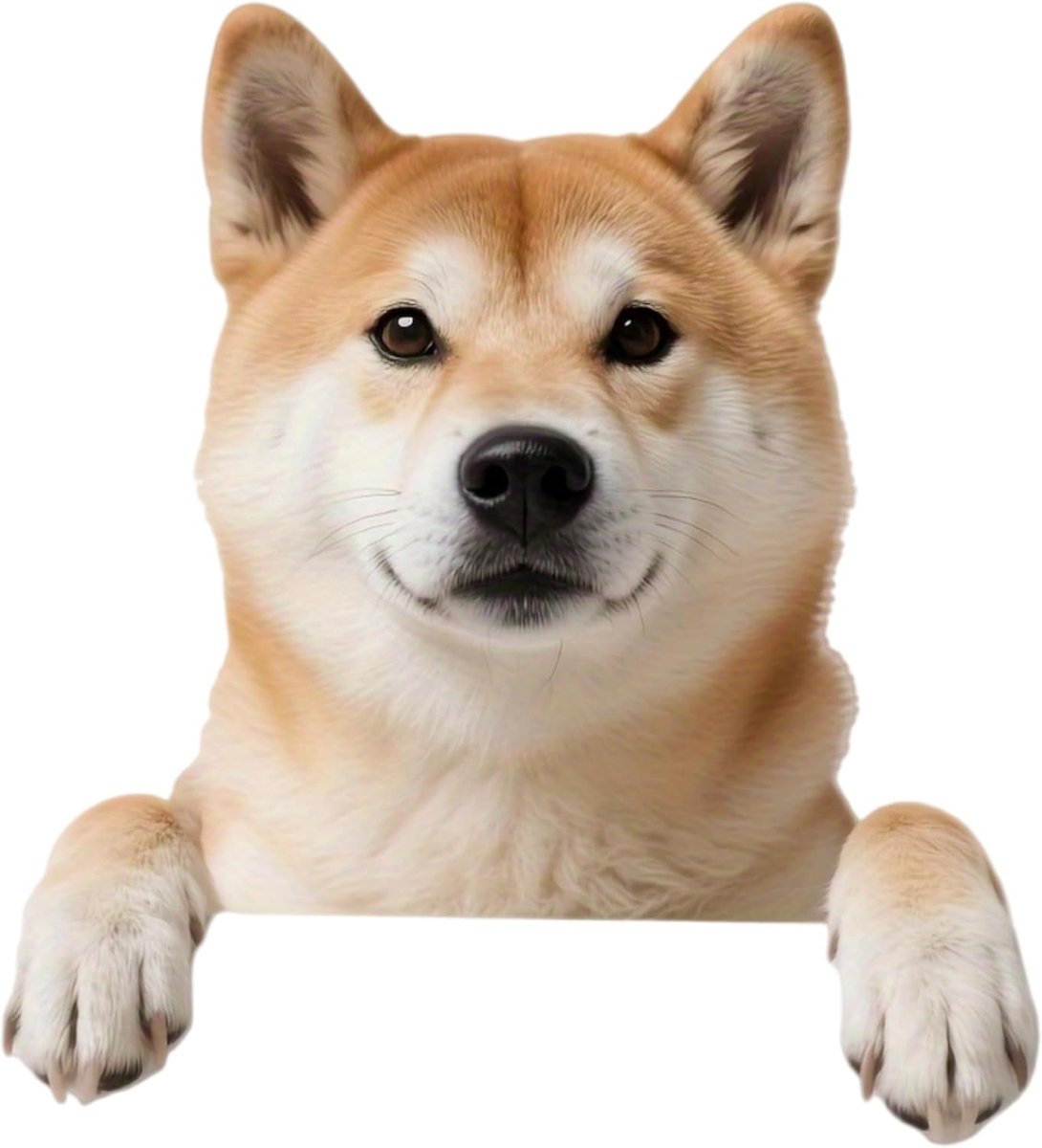 Shiba Inu-autosticker voor honden, 5,5 inch, glanzende