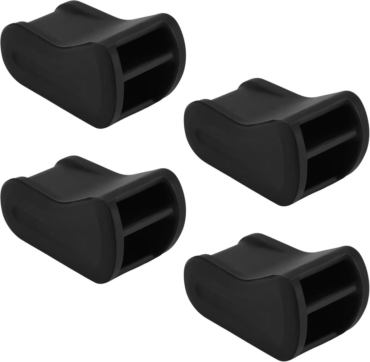 SnelShoppen - 4 Stuks Luchtverfrisser Adapter, Zwart Siliconen Auto Luchtzuiveraar Vent Clips voor Auto Luchtuitgang, Duurzaam en Geurloos Accessoire