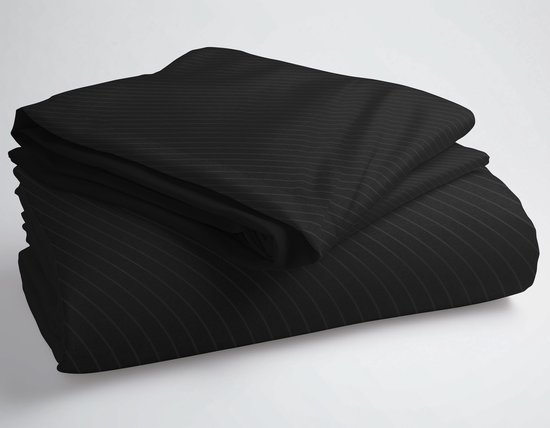 Dekbedovertrek 100% Katoen Premium - 240 x 220cm (Lits-jumeaux) - Jeans Black — afbeelding 3