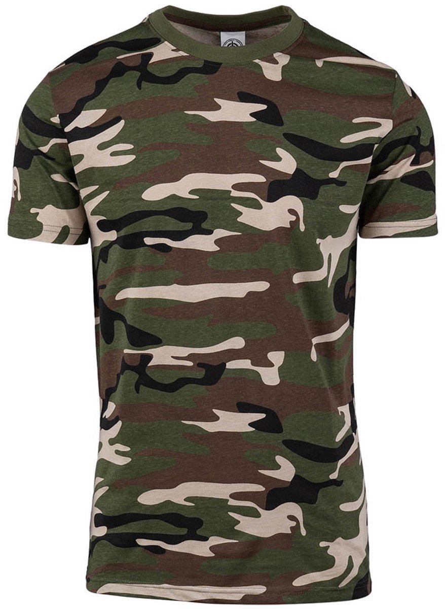 T-shirt camouflage Woodland